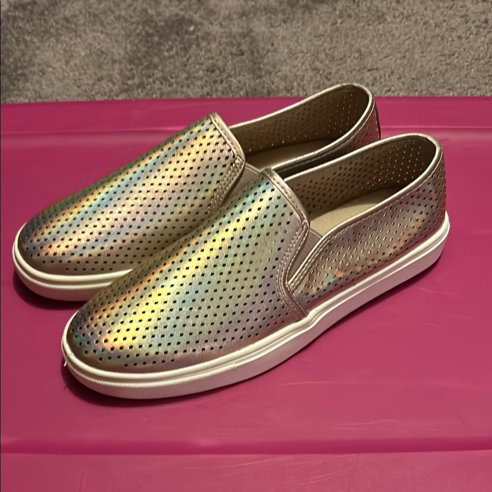 Holographic Slip-On Sneakers
